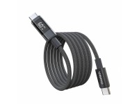 Choetech XCC-1068 PD 60W USB-C - Cable USB-C con pantalla de 1,2 m - Negro Choetech XCC-1068 PD 60W USB-C - Cable USB-C con pantalla de 1,2 m - Negro
