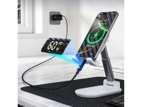 Choetech XCC-1068 PD 60W USB-C - USB-C Cable with Display 1.2 m - Blue Choetech XCC-1068 PD 60W USB-C - USB-C Cable with Display 1.2 m - Blue