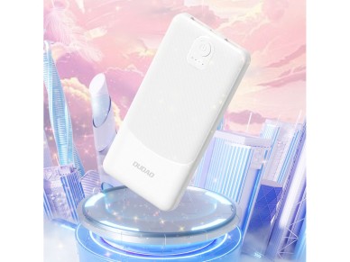Dudao K10Pro Power Bank 2.4A 20000mAh 2 x USB-A - White Dudao K10Pro Power Bank 2.4A 20000mAh 2 x USB-A - White