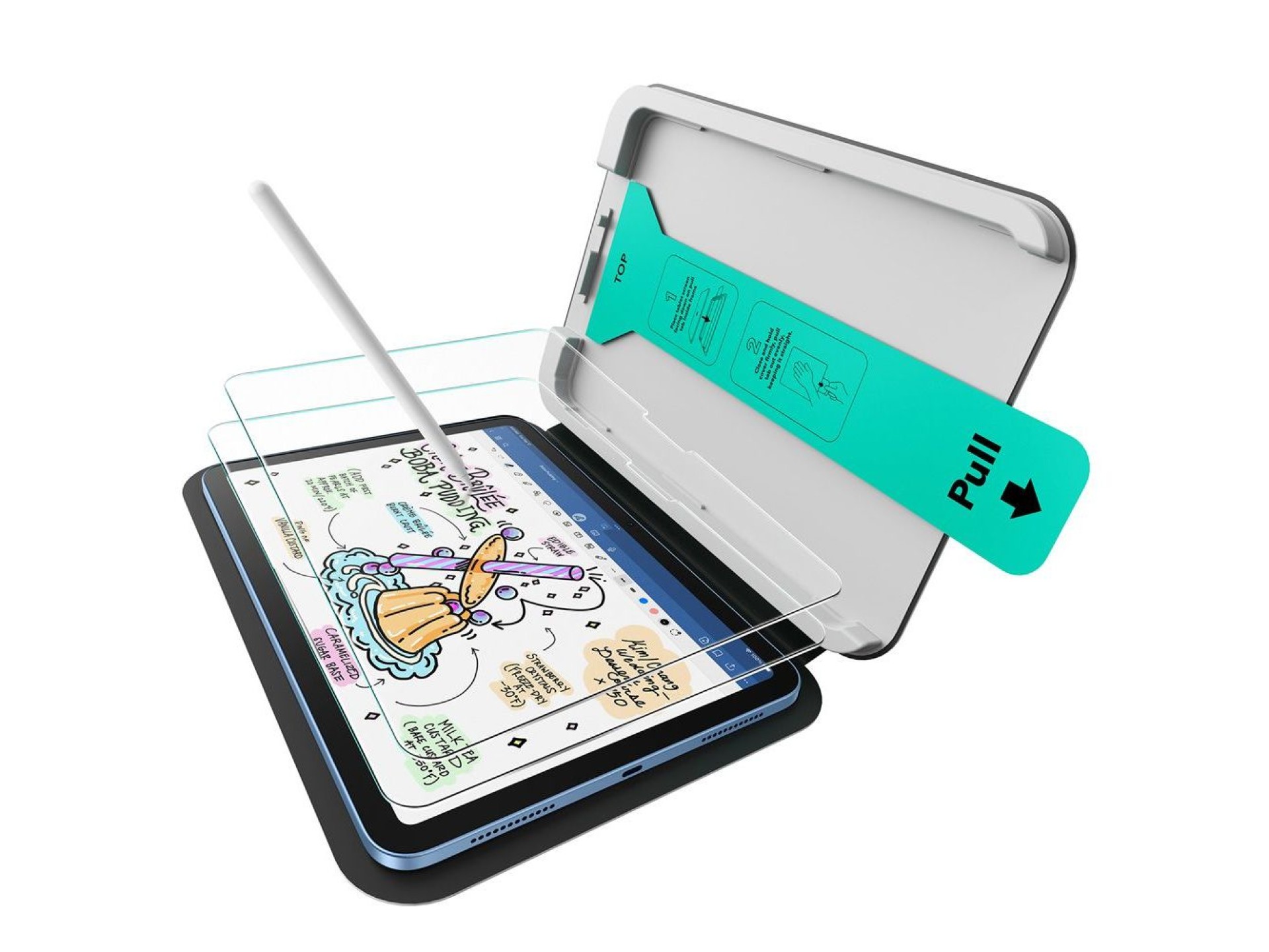 Protectores de pantalla de vidrio templado ESR Paper Feel (paquete de 2) para iPad de 10,9” (2022) /