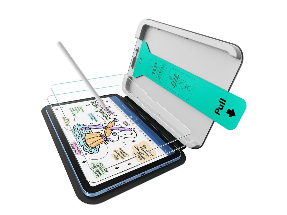 Protectores de pantalla de vidrio templado ESR Paper Feel (paquete de 2) para iPad de 10,9” (2022) /