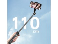 Palo selfie Dudao F18 de 1,1 m con trípode y control remoto Bluetooth - Negro Palo selfie Dudao F18 de 1,1 m con trípode y control remoto Bluetooth - Negro