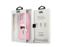 Karl Lagerfeld Glitter Karl's Head Case for iPhone 13 mini - Pink Karl Lagerfeld Glitter Karl's Head Case for iPhone 13 mini - Pink