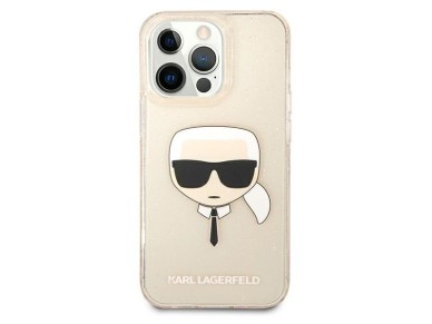 Karl Lagerfeld Glitter Karl's Head Case for iPhone 13 Pro / iPhone 13 - Gold Karl Lagerfeld Glitter Karl's Head Case for iPhone 13 Pro / iPhone 13 - Gold