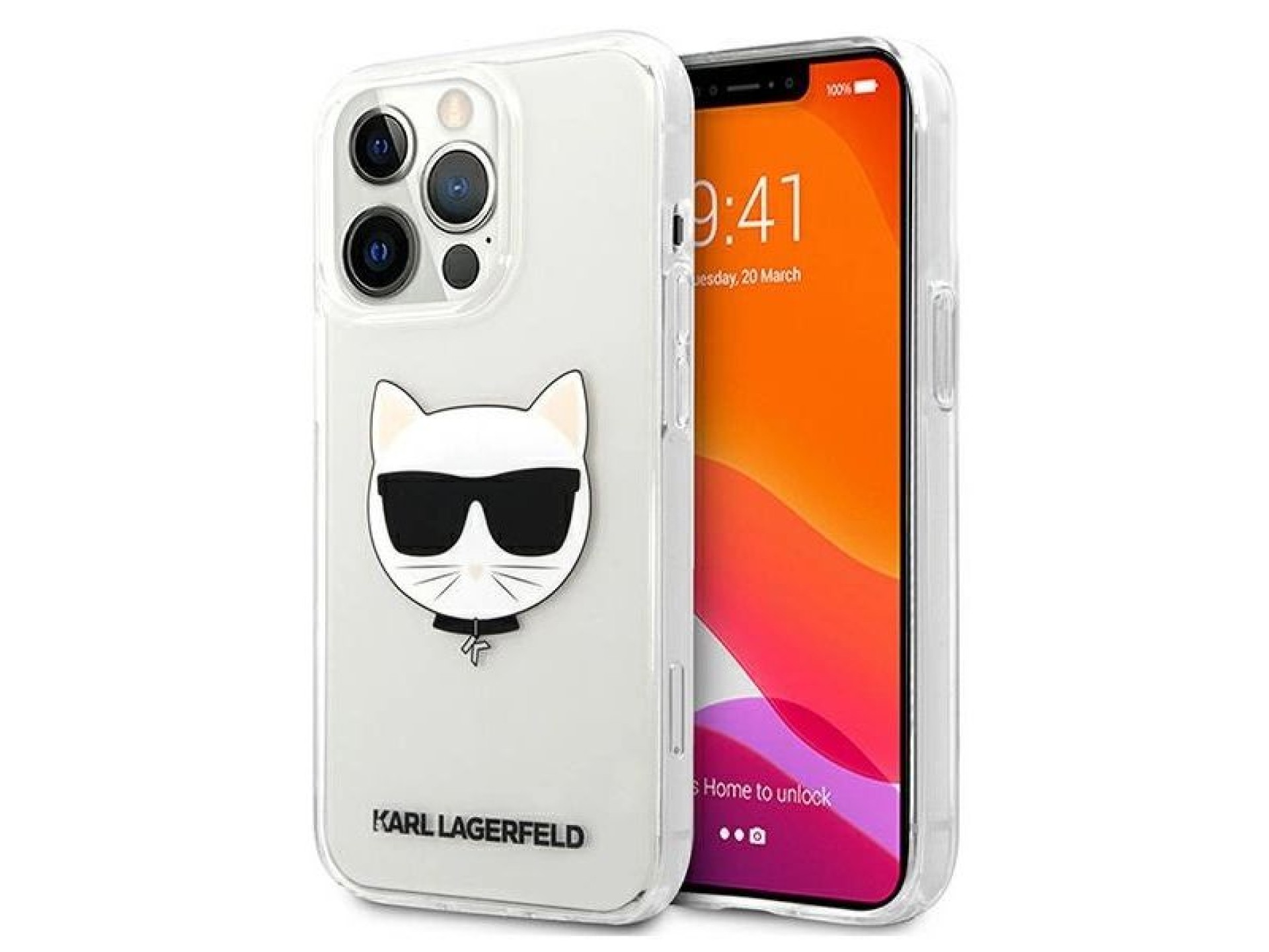 Karl Lagerfeld Choupette Head Case for iPhone 13 Pro Max - Transparent