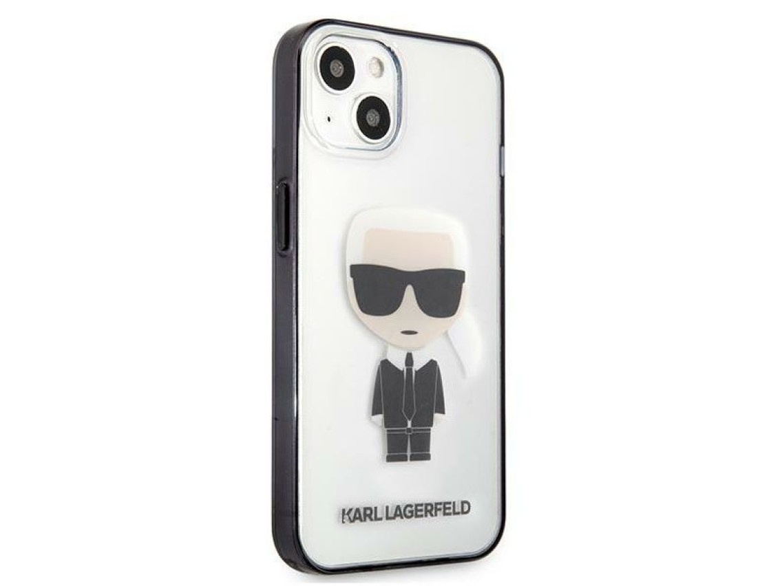 Karl Lagerfeld Iconik Karl Case for iPhone 13 mini - Transparent