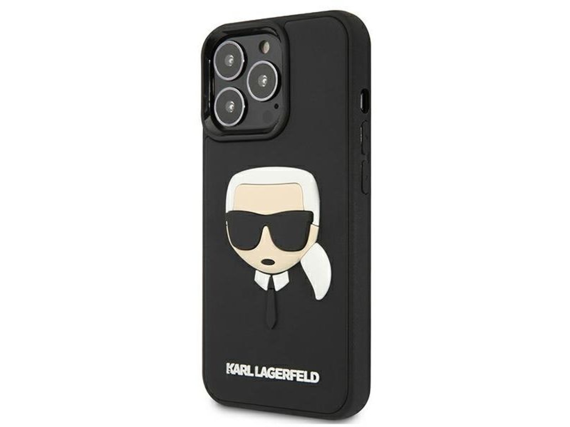 Karl Lagerfeld 3D Rubber Karl's Head Case for iPhone 13 Pro / iPhone 13 - Black
