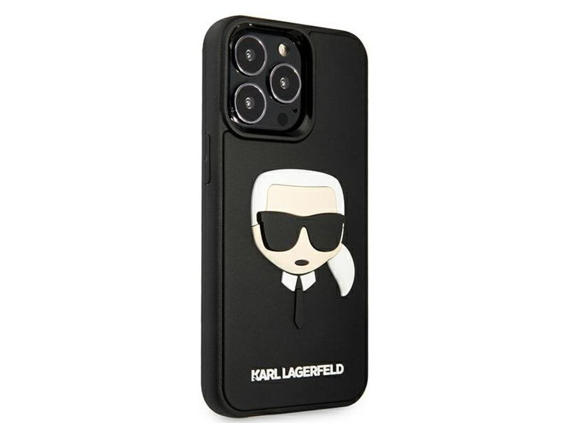 Karl Lagerfeld 3D Rubber Karl's Head Case for iPhone 13 Pro / iPhone 13 - Black