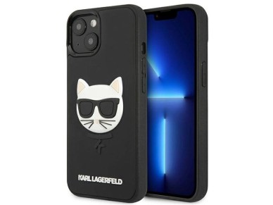 Karl Lagerfeld 3D Rubber Choupette Case for iPhone 13 mini - Black Karl Lagerfeld 3D Rubber Choupette Case for iPhone 13 mini - Black