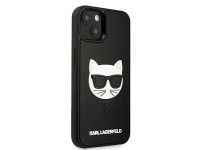 Funda de goma 3D Karl Lagerfeld Choupette para iPhone 13 mini - Negra Funda de goma 3D Karl Lagerfeld Choupette para iPhone 13 mini - Negra