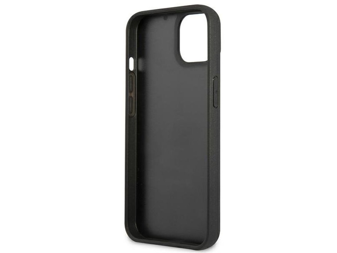 Funda de goma 3D Karl Lagerfeld Choupette para iPhone 13 mini - Negra