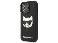 Capa de borracha 3D Choupette de Karl Lagerfeld para iPhone 13 Pro / iPhone 13 - Preta