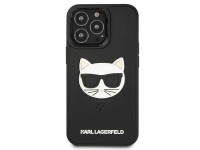 Capa de borracha 3D Choupette de Karl Lagerfeld para iPhone 13 Pro / iPhone 13 - Preta
