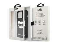 Capa de borracha 3D Choupette de Karl Lagerfeld para iPhone 13 Pro / iPhone 13 - Preta