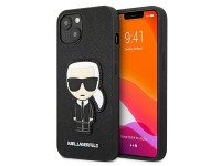 Funda Karl Lagerfeld Saffiano Ikonik Karl's Patch para iPhone 13 mini - Negra Funda Karl Lagerfeld Saffiano Ikonik Karl's Patch para iPhone 13 mini - Negra