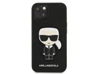 Funda Karl Lagerfeld Saffiano Ikonik Karl's Patch para iPhone 13 mini - Negra Funda Karl Lagerfeld Saffiano Ikonik Karl's Patch para iPhone 13 mini - Negra