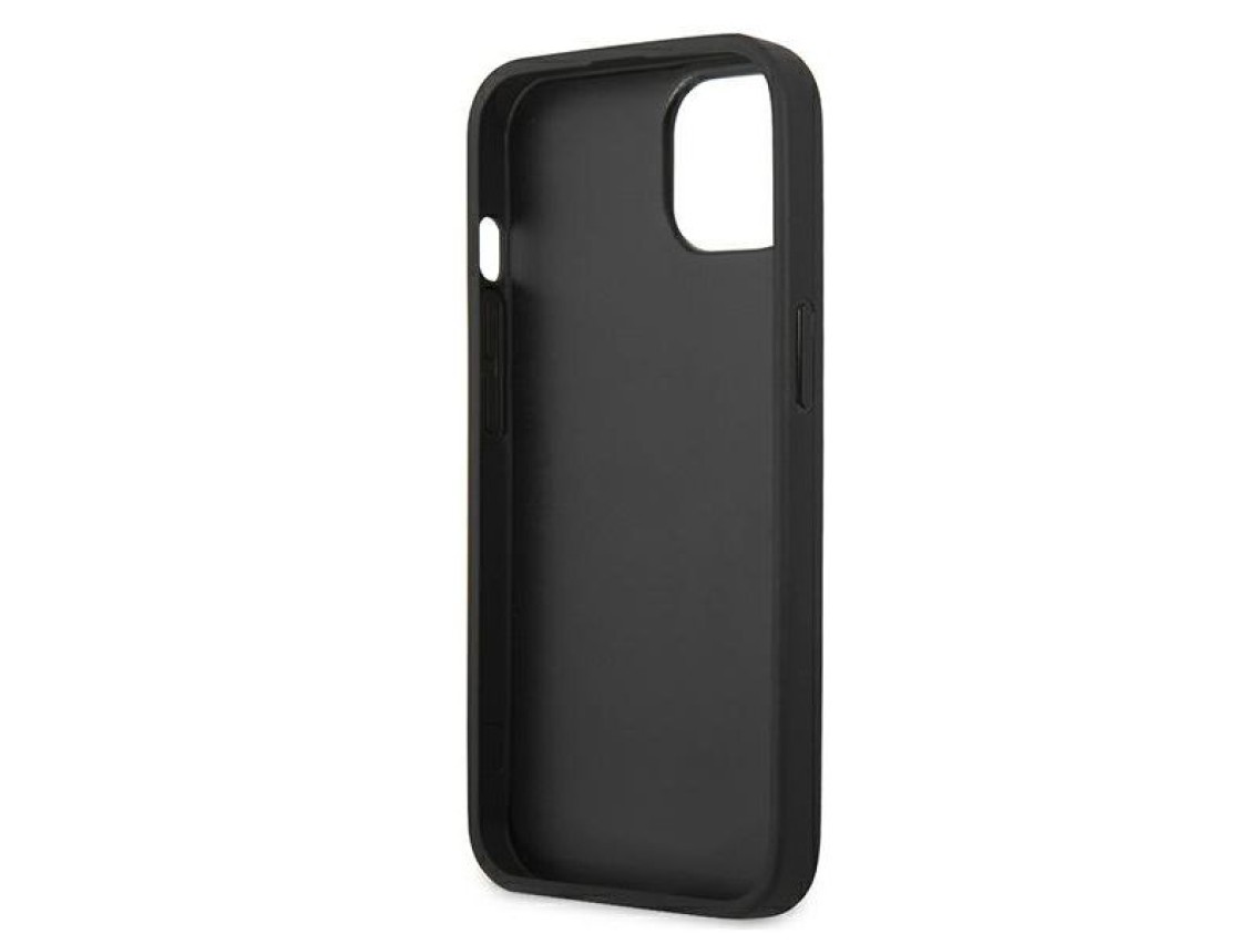 Funda Karl Lagerfeld Saffiano Ikonik Karl's Patch para iPhone 13 mini - Negra