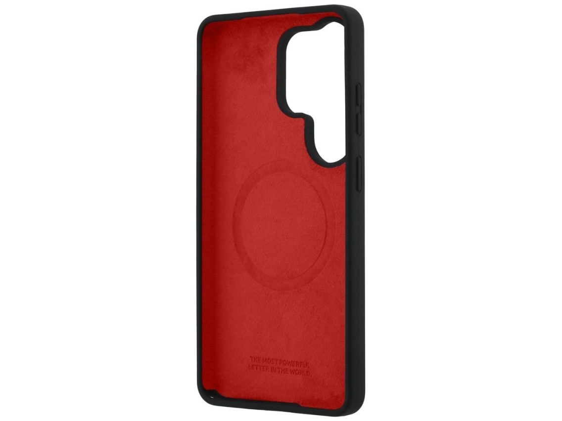 BMW M Silicone Tricolor Line MagSafe Case for Samsung Galaxy S26 Ultra - Black