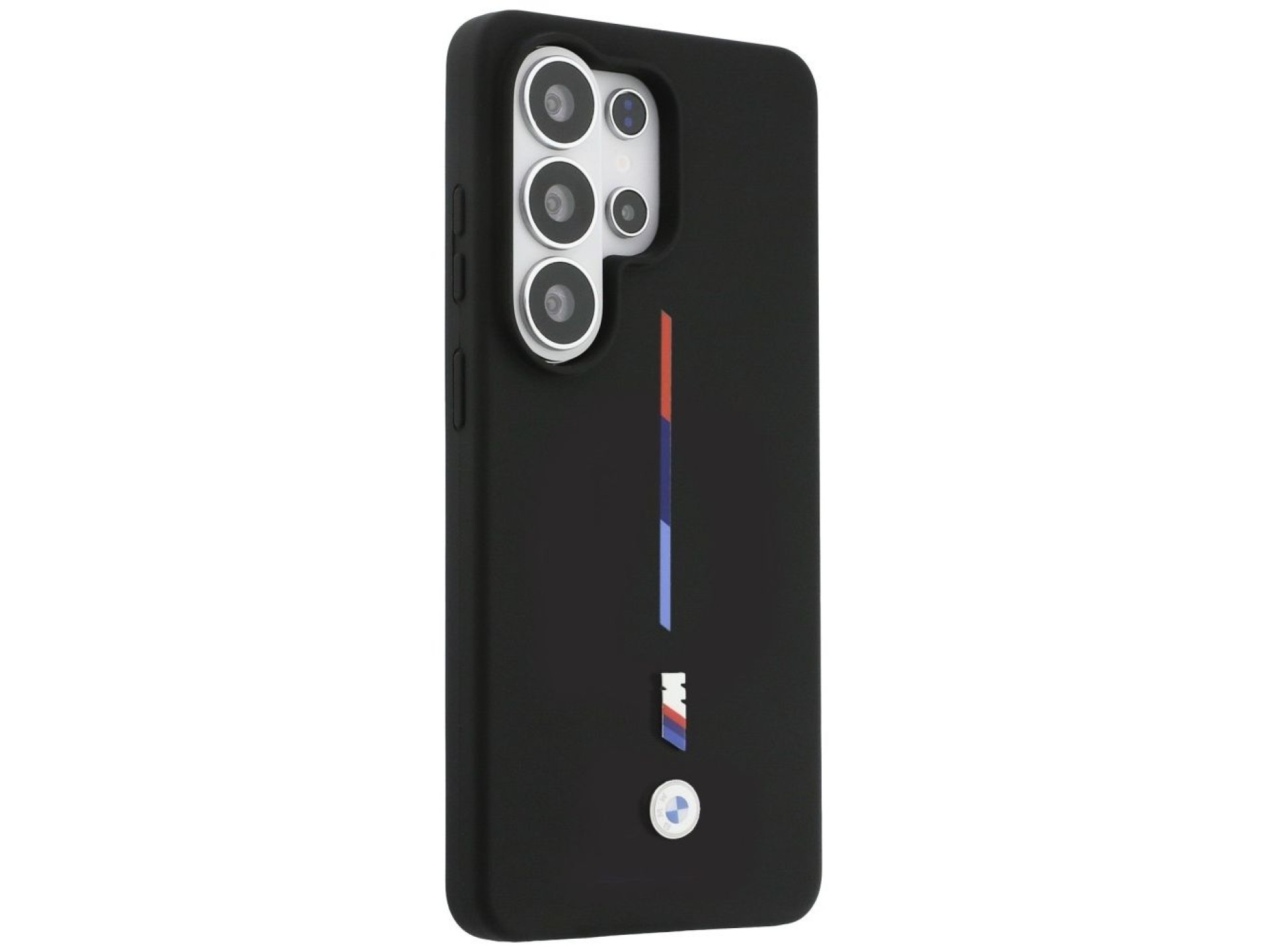 BMW M Silicone Tricolor Line MagSafe Case for Samsung Galaxy S26 Ultra - Black