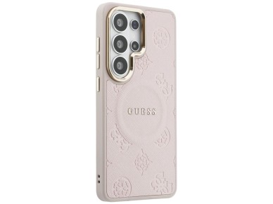 Guess Saffiano Peony Embossed Ring MagSafe Case for Samsung Galaxy S26 Ultra - Pink Guess Saffiano Peony Embossed Ring MagSafe Case for Samsung Galaxy S26 Ultra - Pink