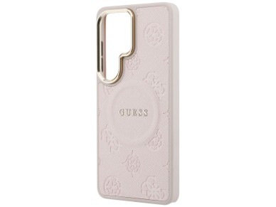 Guess Saffiano Peony Embossed Ring MagSafe Case for Samsung Galaxy S26 Ultra - Pink Guess Saffiano Peony Embossed Ring MagSafe Case for Samsung Galaxy S26 Ultra - Pink