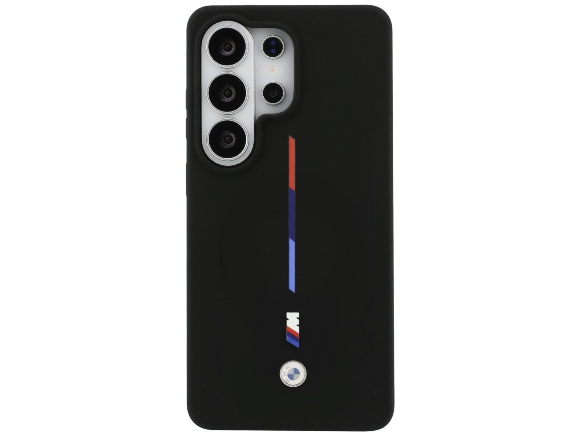 BMW M Silicone Tricolor Line MagSafe Case for Samsung Galaxy S26 Ultra - Black
