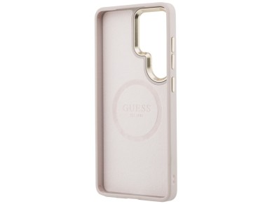 Guess Saffiano Peony Embossed Ring MagSafe Case for Samsung Galaxy S26 Ultra - Pink Guess Saffiano Peony Embossed Ring MagSafe Case for Samsung Galaxy S26 Ultra - Pink