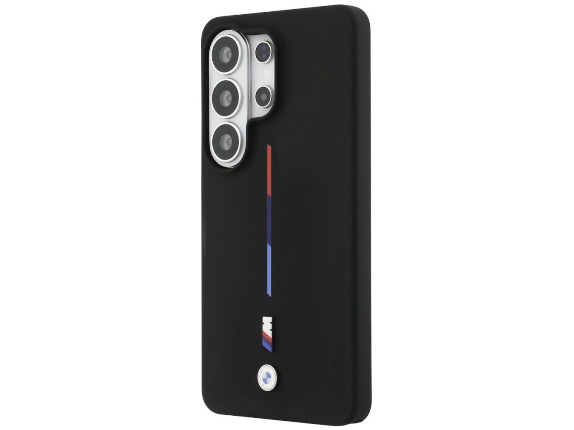 BMW M Silicone Tricolor Line MagSafe Case for Samsung Galaxy S26 Ultra - Black