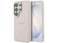 Guess Saffiano Peony Embossed Ring MagSafe Case for Samsung Galaxy S26 Ultra - Pink Guess Saffiano Peony Embossed Ring MagSafe Case for Samsung Galaxy S26 Ultra - Pink