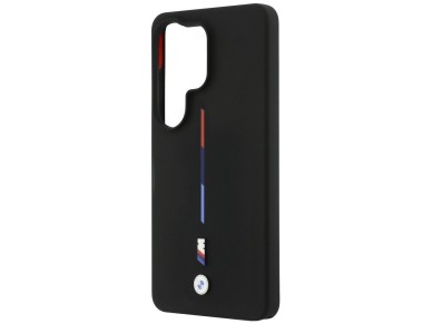 BMW M Silicone Tricolor Line MagSafe Case for Samsung Galaxy S26 Ultra - Black