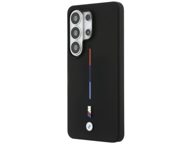 BMW M Silicone Tricolor Line MagSafe Case for Samsung Galaxy S26 Ultra - Black