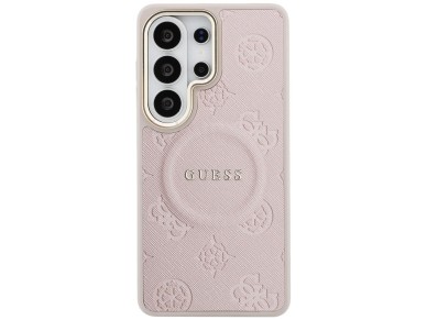Guess Saffiano Peony Embossed Ring MagSafe Case for Samsung Galaxy S26 Ultra - Pink Guess Saffiano Peony Embossed Ring MagSafe Case for Samsung Galaxy S26 Ultra - Pink
