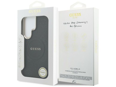 Funda Guess Saffiano Peony con anillo en relieve y MagSafe para Samsung Galaxy S26 Ultra - Negra Funda Guess Saffiano Peony con anillo en relieve y MagSafe para Samsung Galaxy S26 Ultra - Negra