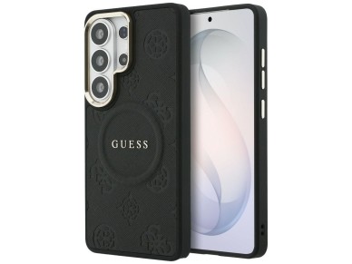 Funda Guess Saffiano Peony con anillo en relieve y MagSafe para Samsung Galaxy S26 Ultra - Negra Funda Guess Saffiano Peony con anillo en relieve y MagSafe para Samsung Galaxy S26 Ultra - Negra