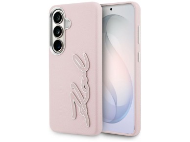 Funda con logotipo de resina metálica texturizada Karl Lagerfeld para Samsung Galaxy S26 - Rosa Funda con logotipo de resina metálica texturizada Karl Lagerfeld para Samsung Galaxy S26 - Rosa