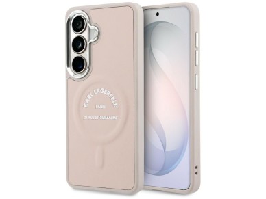 Karl Lagerfeld Embossed Ring RSG Logo MagSafe Case for Samsung Galaxy S26+ - Pink Karl Lagerfeld Embossed Ring RSG Logo MagSafe Case for Samsung Galaxy S26+ - Pink
