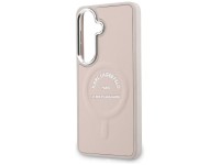 Karl Lagerfeld Embossed Ring RSG Logo MagSafe Case for Samsung Galaxy S26 - Pink