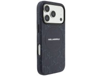 Karl Lagerfeld Monogram Logo MagSafe Case for iPhone 17 Pro Max - Blue