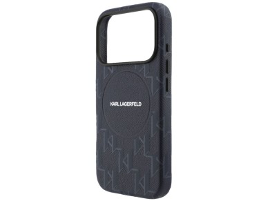 Capa MagSafe com o logotipo monogramado de Karl Lagerfeld para iPhone 17 Pro Max - Azul