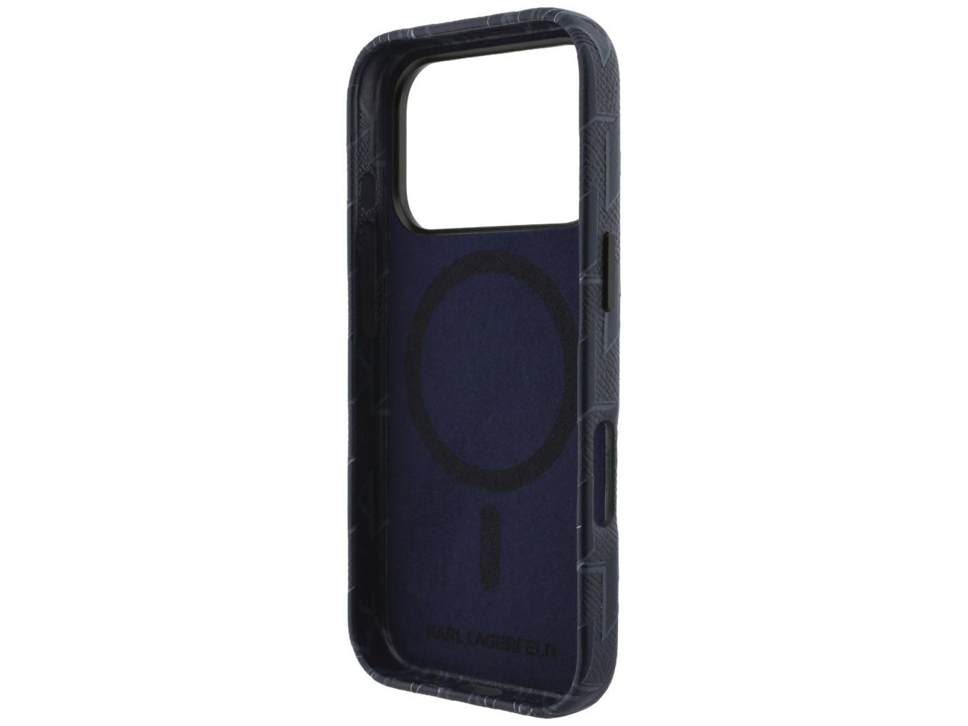 Karl Lagerfeld Monogram Logo MagSafe Case for iPhone 17 Pro Max - Blue