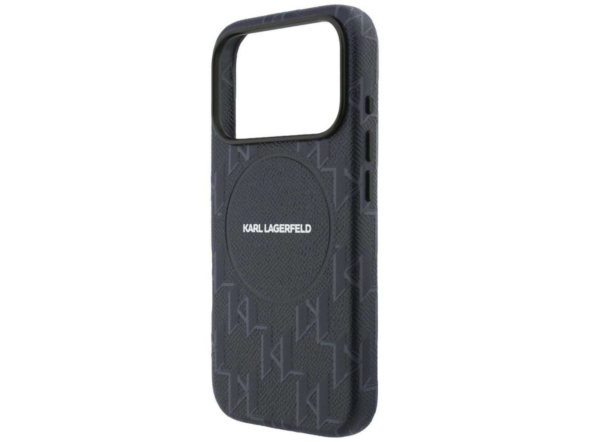 Karl Lagerfeld Monogram Logo MagSafe Case for iPhone 17 Pro Max - Blue