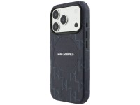 Karl Lagerfeld Monogram Logo MagSafe Case for iPhone 17 Pro Max - Blue