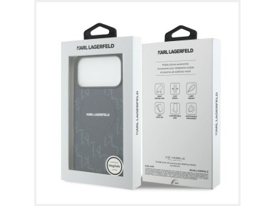 Capa MagSafe com o logotipo monogramado de Karl Lagerfeld para iPhone 17 Pro Max - Azul