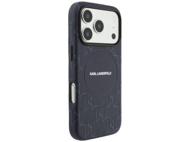 Karl Lagerfeld Monogram Logo MagSafe Case for iPhone 17 Pro - Blue Karl Lagerfeld Monogram Logo MagSafe Case for iPhone 17 Pro - Blue
