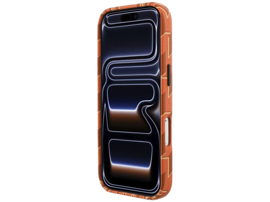 Capa MagSafe com o logotipo Monogram de Karl Lagerfeld para iPhone 17 Pro - Laranja