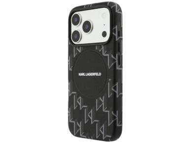Karl Lagerfeld Monogram Logo MagSafe Case for iPhone 17 Pro Max - Black Karl Lagerfeld Monogram Logo MagSafe Case for iPhone 17 Pro Max - Black