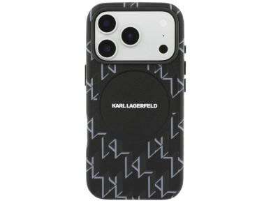 Karl Lagerfeld Monogram Logo MagSafe Case for iPhone 17 Pro Max - Black Karl Lagerfeld Monogram Logo MagSafe Case for iPhone 17 Pro Max - Black