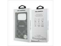 Karl Lagerfeld Monogram Logo MagSafe Case for iPhone 17 Pro - Black