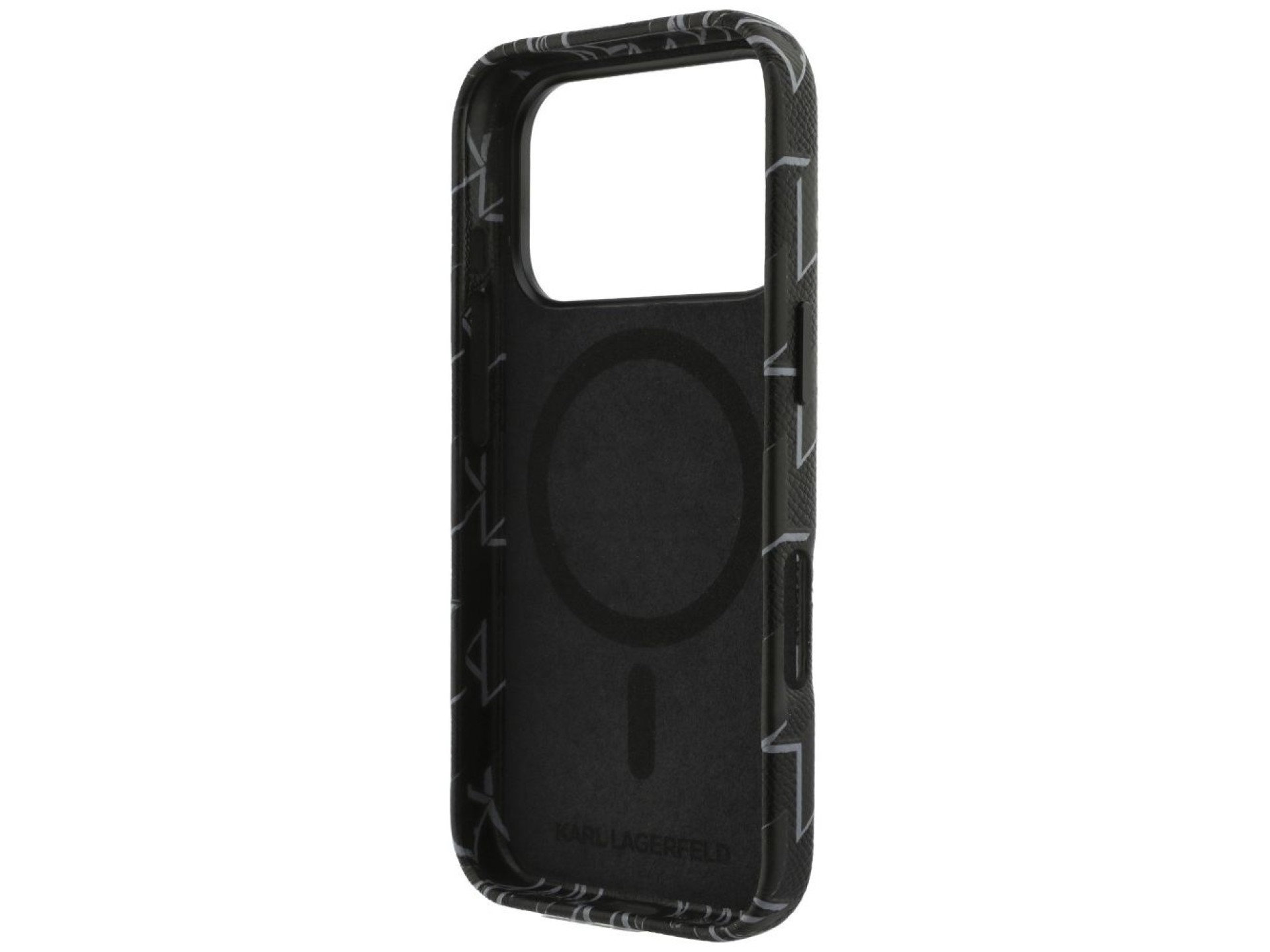 Karl Lagerfeld Monogram Logo MagSafe Case for iPhone 17 Pro Max - Black