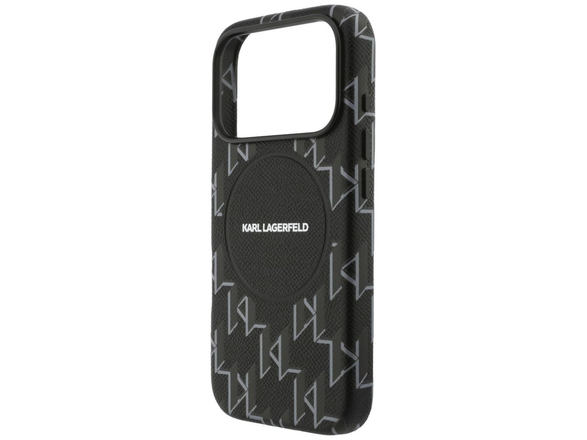Karl Lagerfeld Monogram Logo MagSafe Case for iPhone 17 Pro - Black